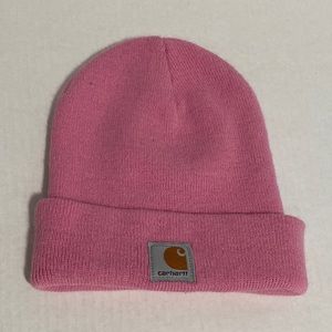 Carhartt Pale Pink Acrylic Logo Beanie OS